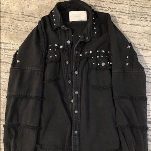 Zara Black Denim Jacket